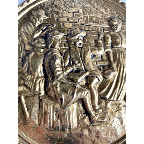 Vintage Peerage Brass Wall Hangings, Made In England, Set Of 2 - Picture 7 of 10